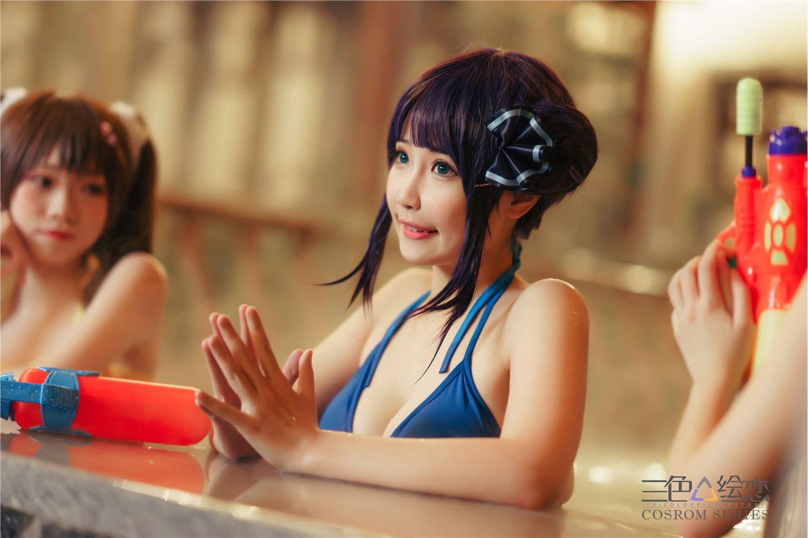 QitaroYaotang - You You Tri Color △ Drawing Love in Winter Hot Springs cosplay Wen Zhi - VioletWen(12)